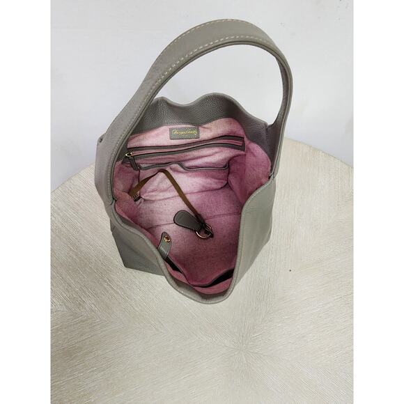 Dooney & Bourke Logo Lock Shoulder Bag Coin Purse Key Ring 3 Piece Set Grey - Picture 6 of 16